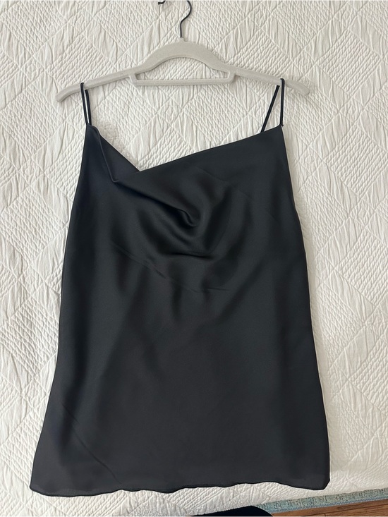 Sofia Made In Italy Tops - Sofia Cowl Neck Cami in Black
